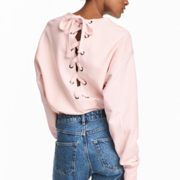 H&M Sweatshirt with Lacing - Picture 1 of 4